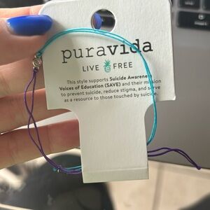 PURA VIDA SAVE BRACELET NWT